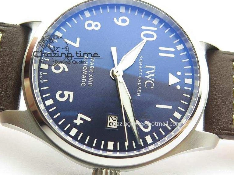 MIROTIME 0223 Mark XVIII Le Petit Prince IW327004 SS Mk Maker Best Edition Blue Dial On Brown Leather Strap A TimelessDesign 7296